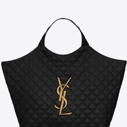 YSL / ICARE MAXI SHOPPING BAG IN QUILTED LAMBSKIN 698651AAANG1000