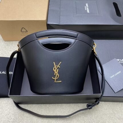 ysl leather new vegetable basket smooth tote bag Size:29x19.5x10cm