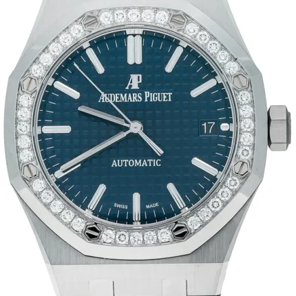 Audemars Piguet Royal Oak Ladies Selfwinding Blue Dial Diamond Bezel