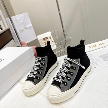 DIOR/OBLIQUE 21ss Perforated knitting black size: 35-41 (Size 41 can be customized)
