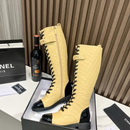 Chanel Lace-up high-top knee-high boots size:  35－4041-42-43can be customizednote shoes size when you fill shipping address