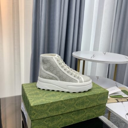 Gucci*2023 embroidery canvas casual platform shoes size: 35-40 note shoes size when you fill shipping address