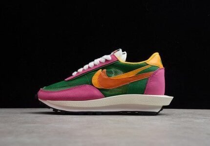 NIKE SACAI X LDV WAFFLE ‘PINK GREEN-