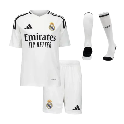 Real Madrid Home Kids Soccer Jerseys Kit 2024/25